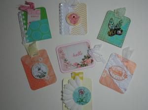 75% challenge Spring - Tags for mini book